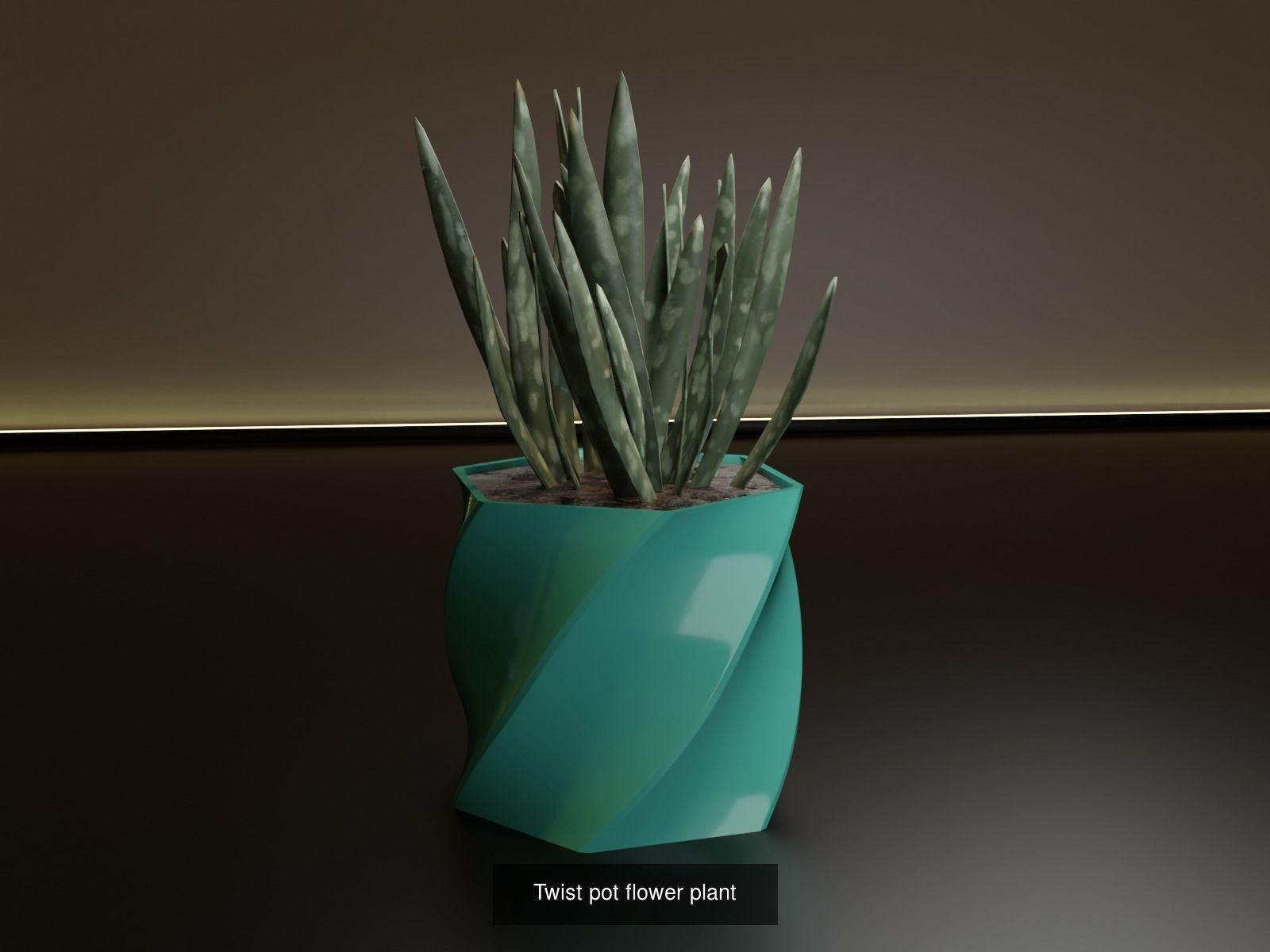 100 plant pot colection 3D Model Collection_19