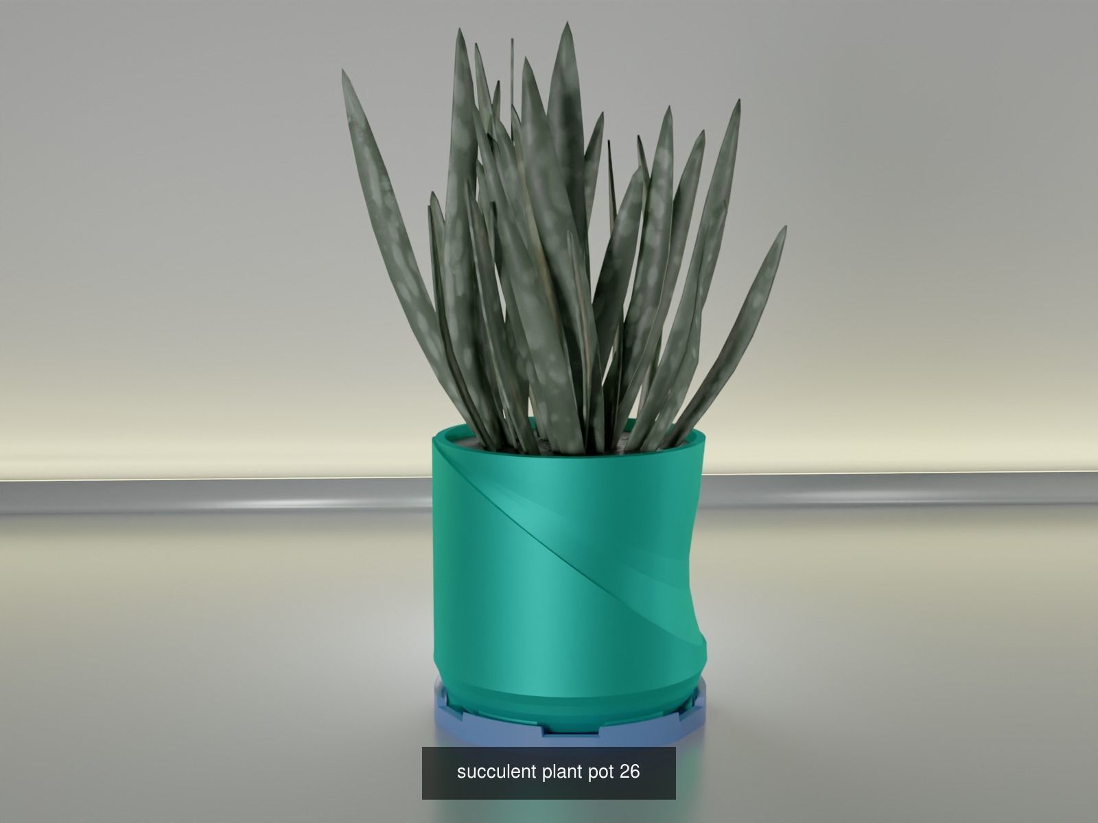 100 plant pot colection 3D Model Collection_39