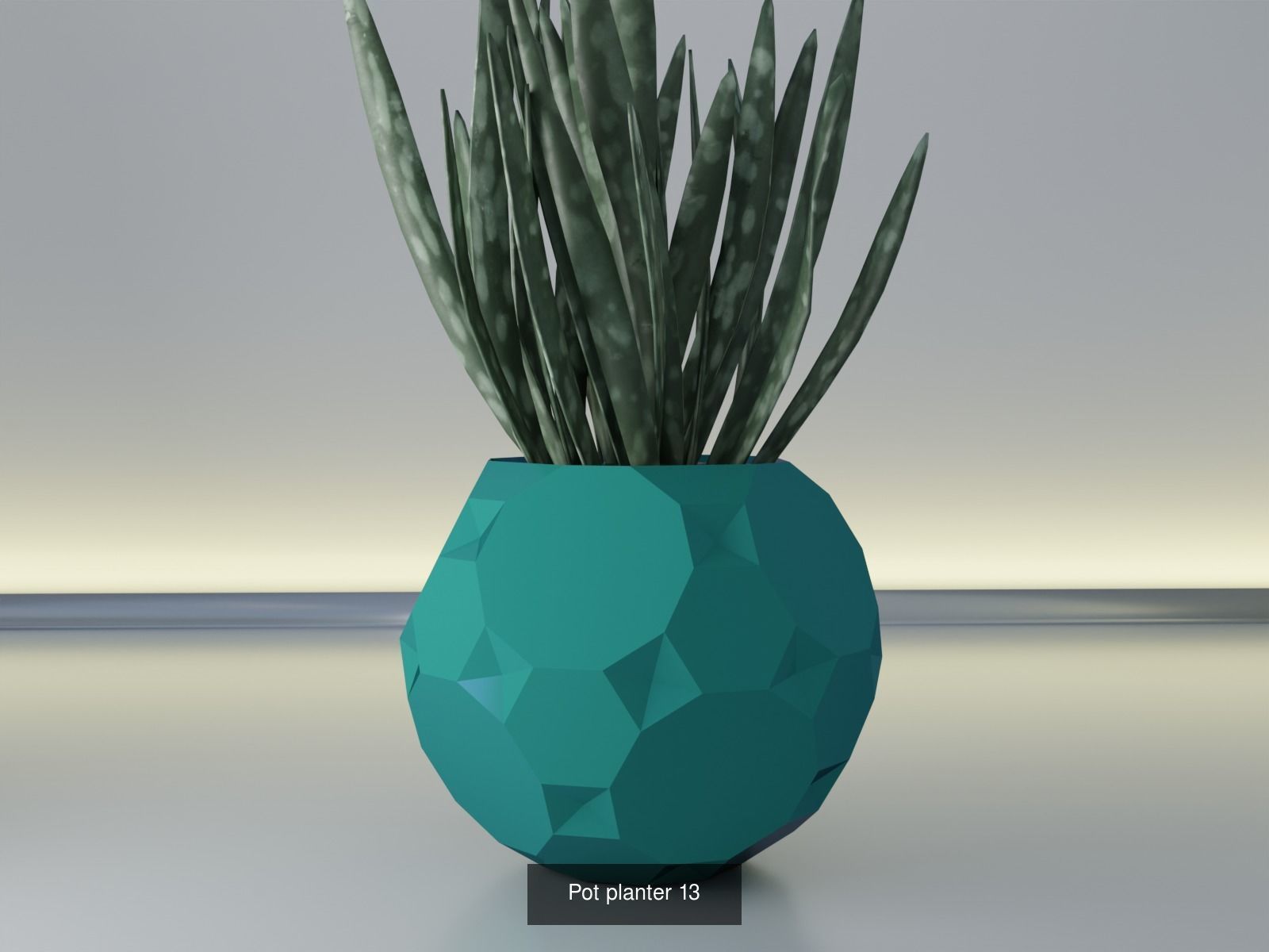 100 plant pot colection 3D Model Collection_27