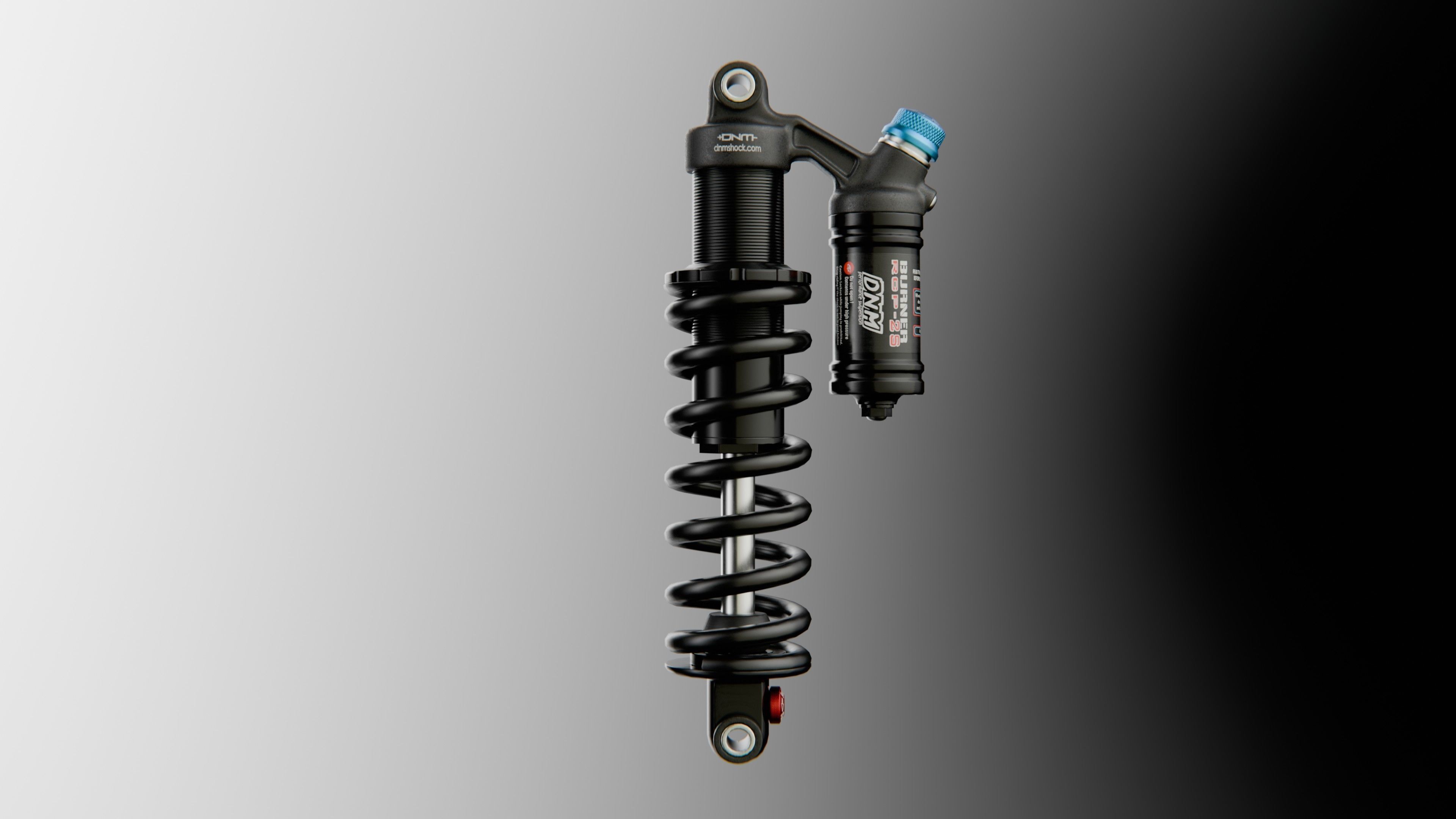 MTB Coil Shock DNM Low-poly 3D model_12