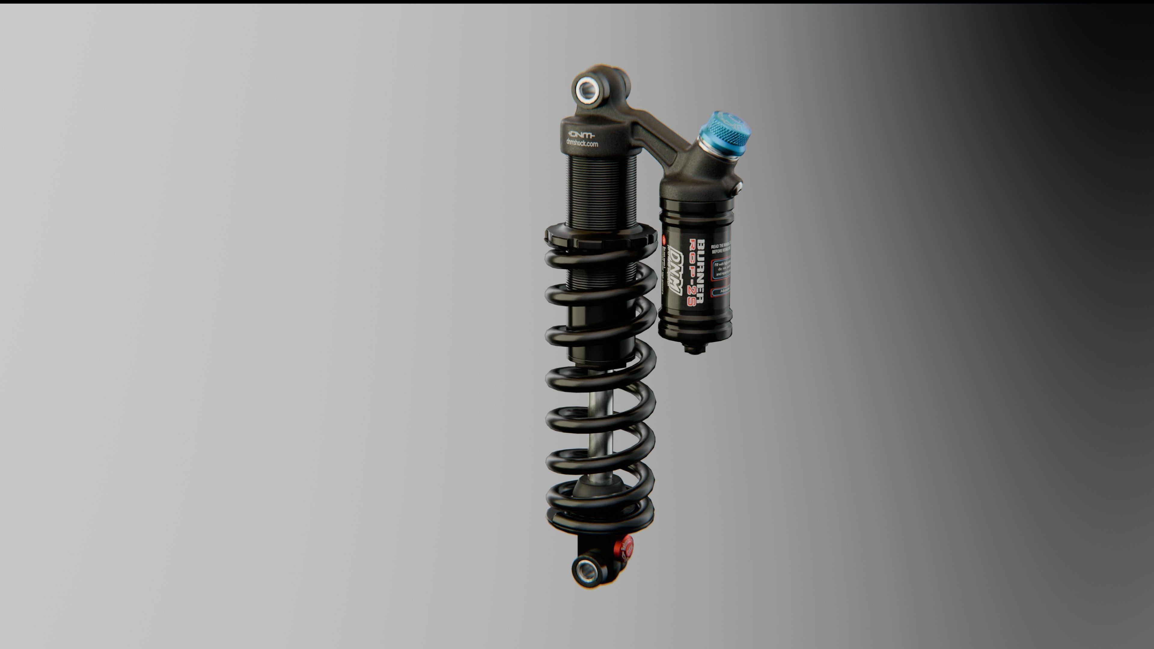 MTB Coil Shock DNM Low-poly 3D model_1
