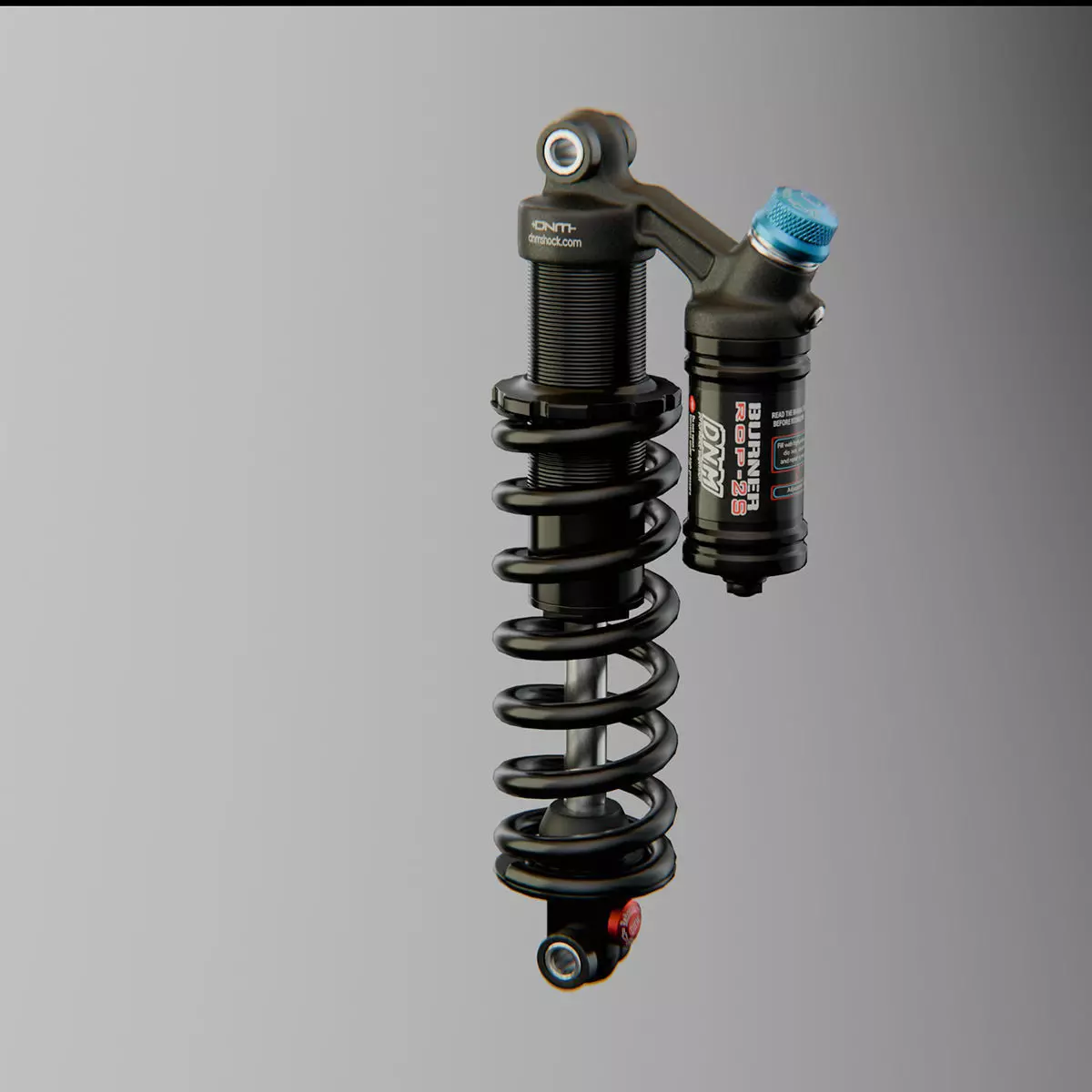 MTB Coil Shock DNM Low-poly 3D model_0