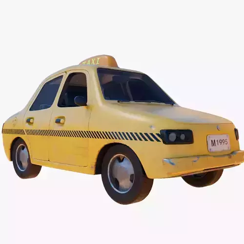 Cartoon Taxi car