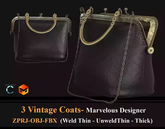 Vintage Frame Bag 3D model