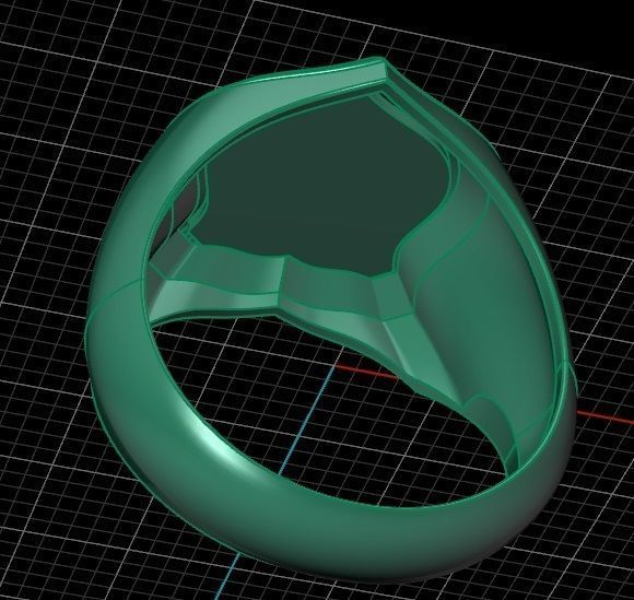 Ring men 7 scorpion zodiac 3D print model_6