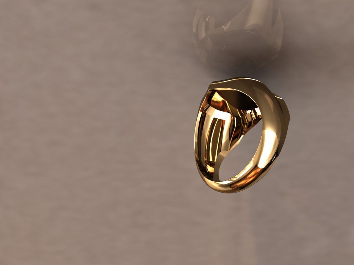 Ring men 7 scorpion zodiac 3D print model_9