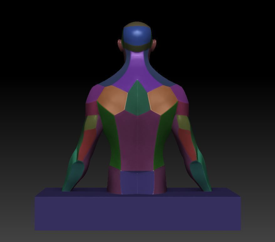 Isolated man 3D print model_12