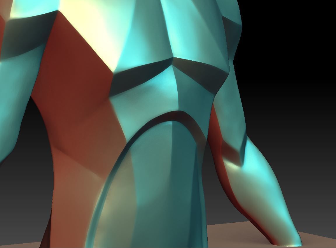 Isolated man 3D print model_5