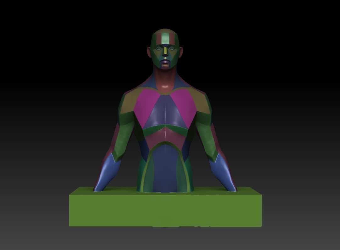 Isolated man 3D print model_9