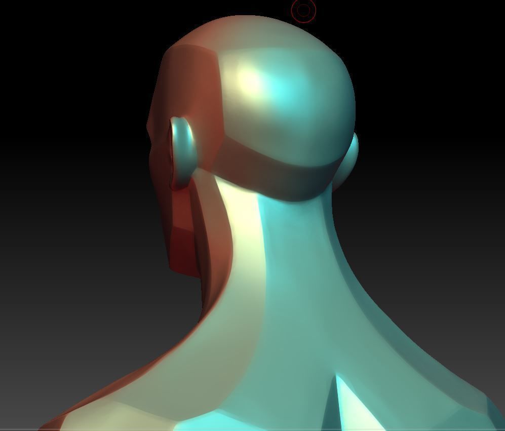 Isolated man 3D print model_7