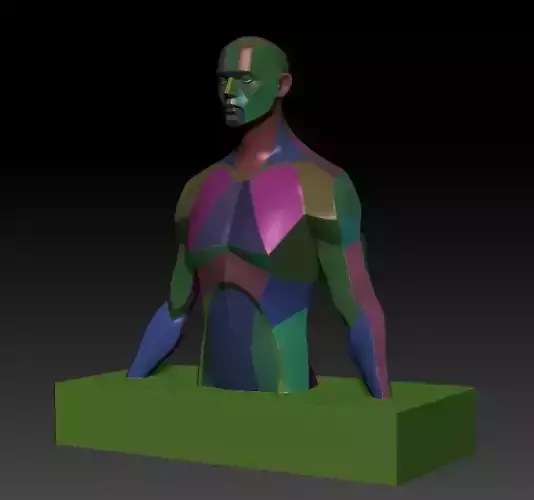 Isolated man 3D print model