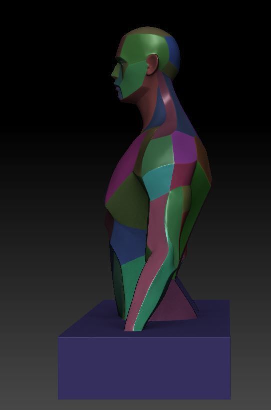 Isolated man 3D print model_10