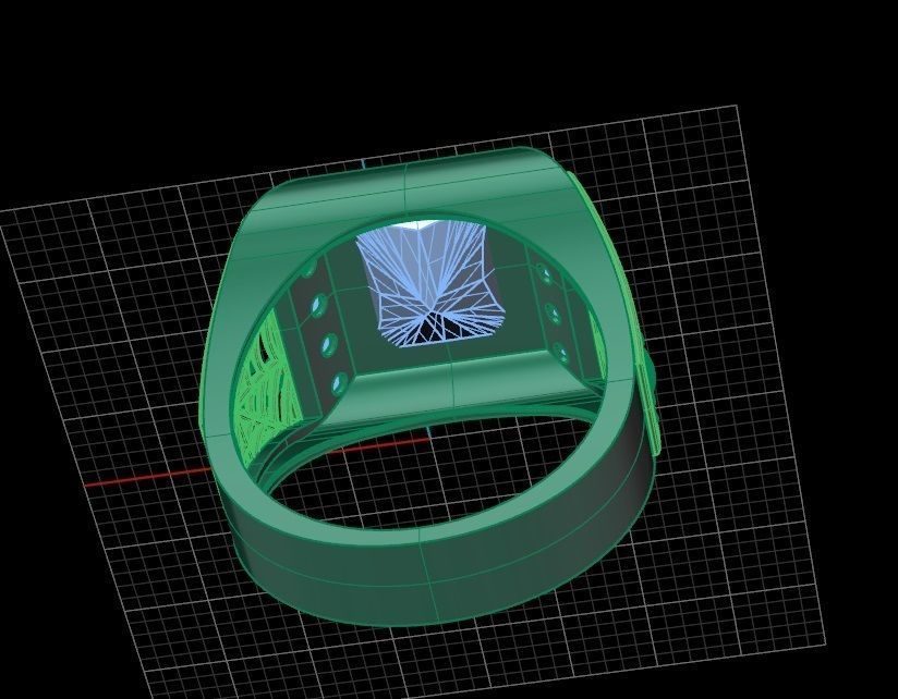 Ring men 8 spider 3D print model_15