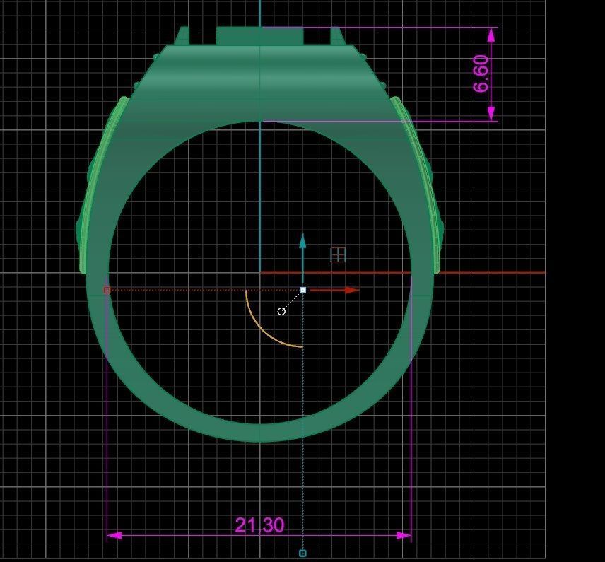 Ring men 8 spider 3D print model_8