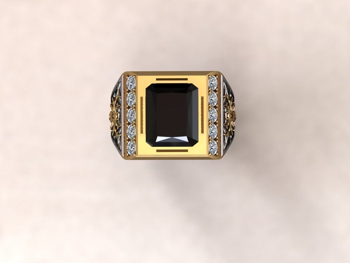 Ring men 8 spider 3D print model_11