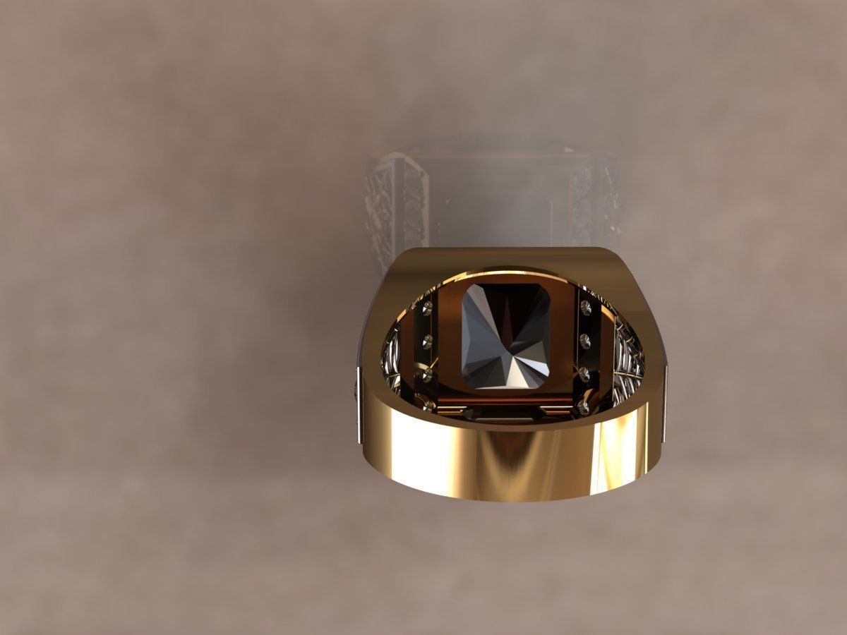 Ring men 8 spider 3D print model_14