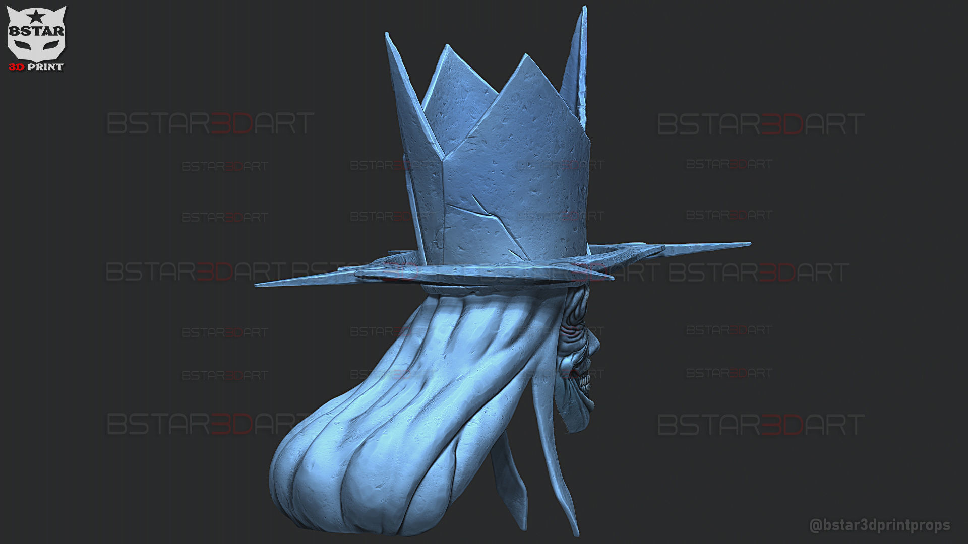 Statue Of God Helmet- Solo Leveling Cosplay 3D print model_13