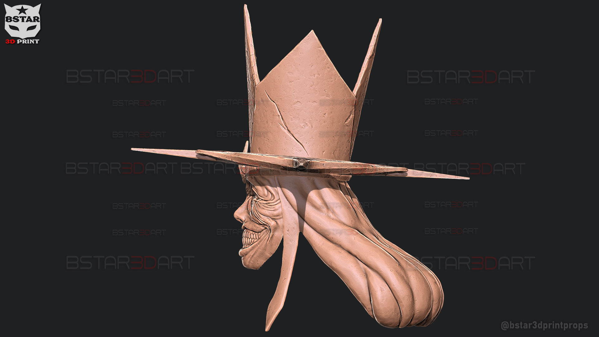 Statue Of God Helmet- Solo Leveling Cosplay 3D print model_17