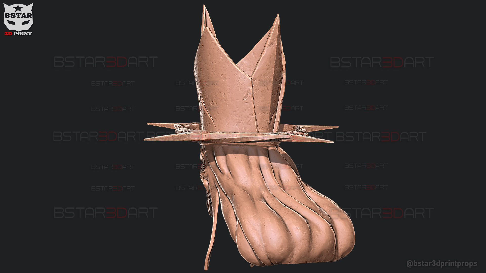 Statue Of God Helmet- Solo Leveling Cosplay 3D print model_18