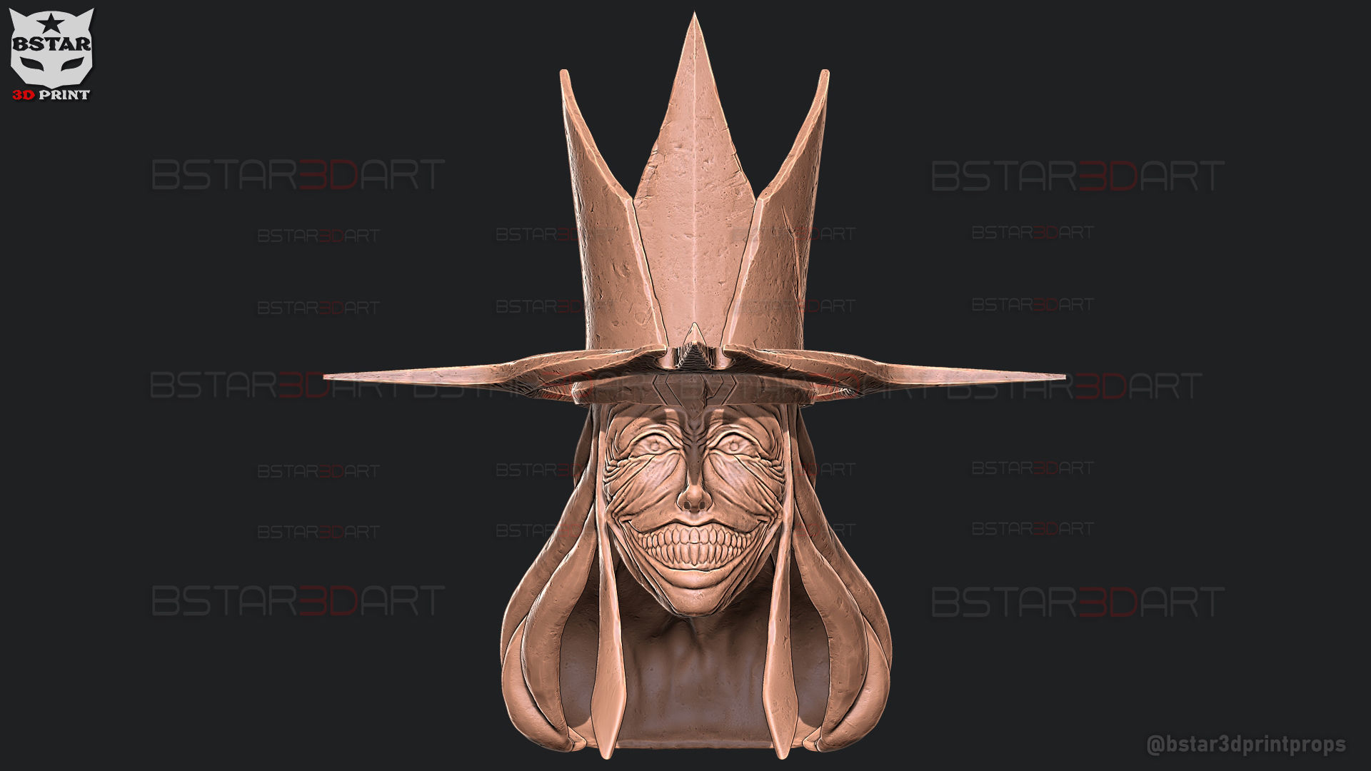 Statue Of God Helmet- Solo Leveling Cosplay 3D print model_15