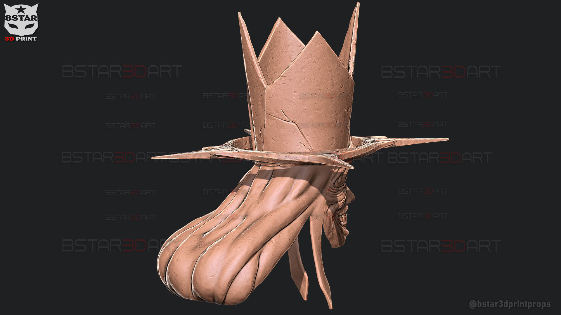 Statue Of God Helmet- Solo Leveling Cosplay 3D print model_20
