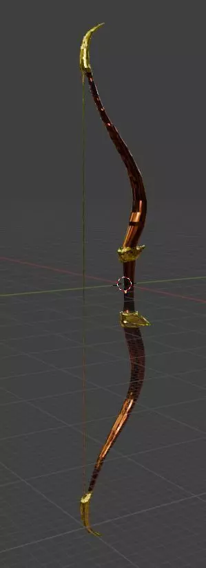 ancient indian bow 3D model_0