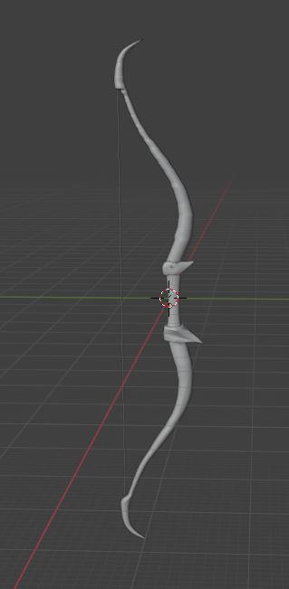 ancient indian bow 3D model_2