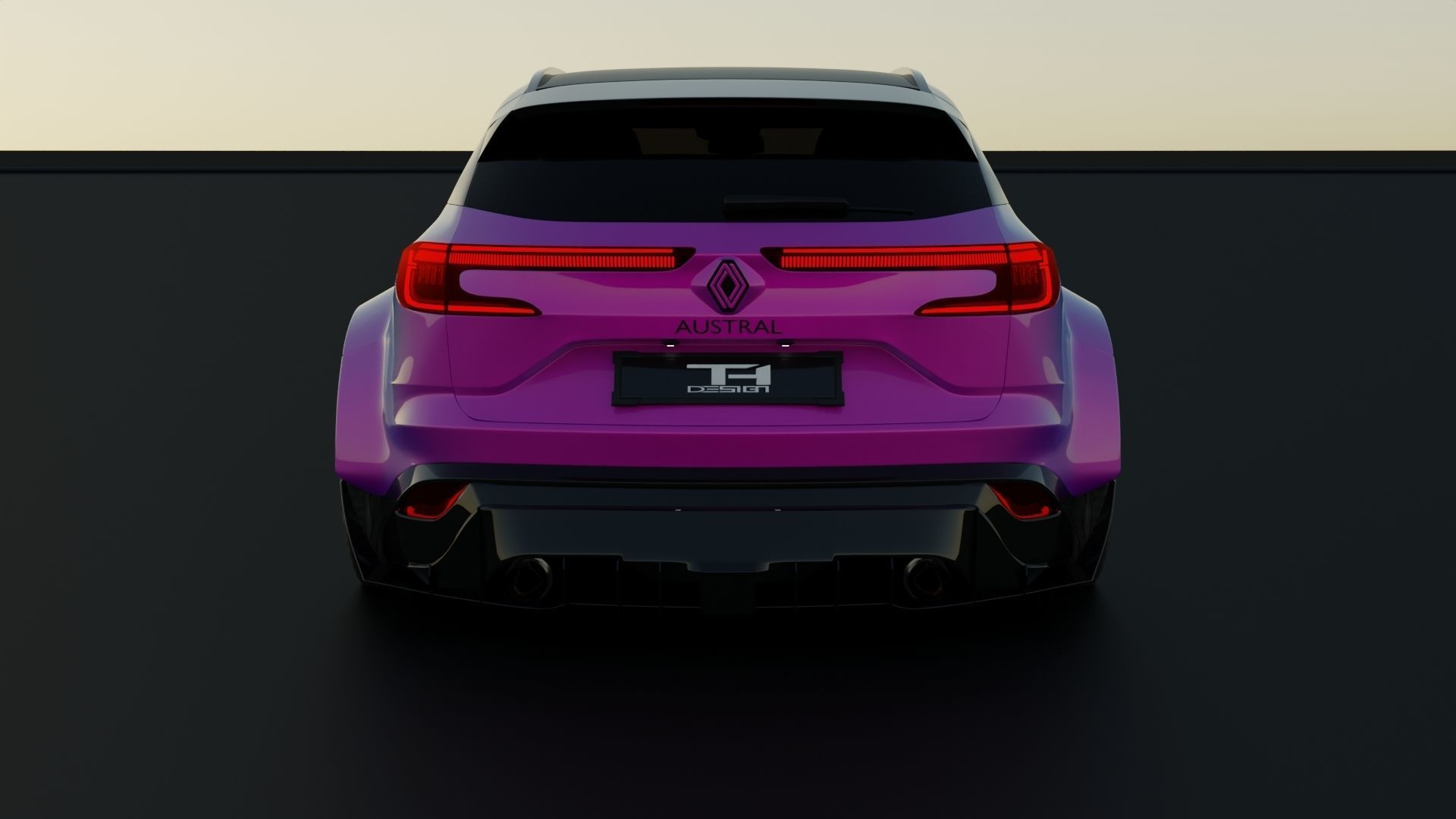 Renault Austral Tuned  Rigged  Low-poly 3D model_8