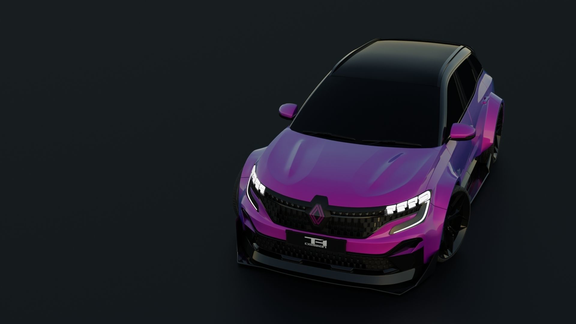 Renault Austral Tuned  Rigged  Low-poly 3D model_5