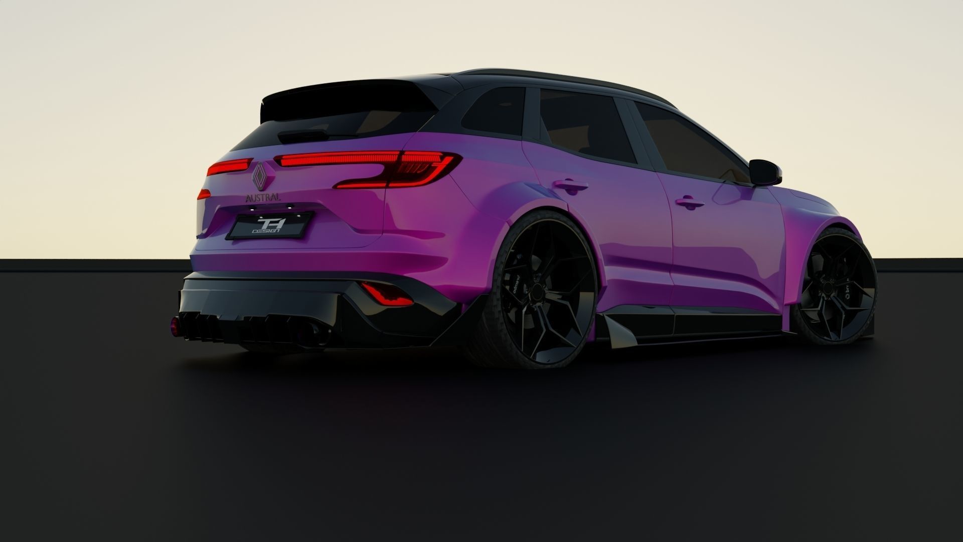 Renault Austral Tuned  Rigged  Low-poly 3D model_2