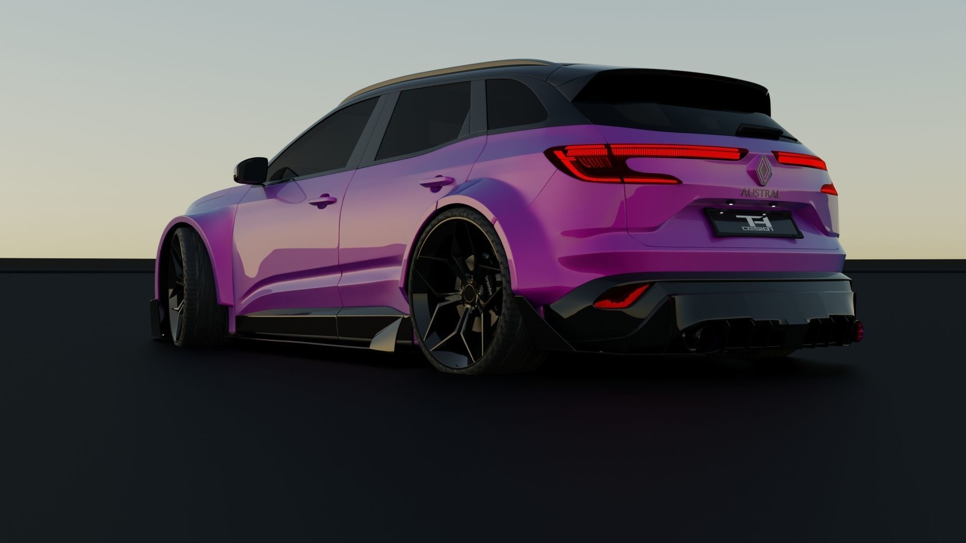 Renault Austral Tuned  Rigged  Low-poly 3D model_1