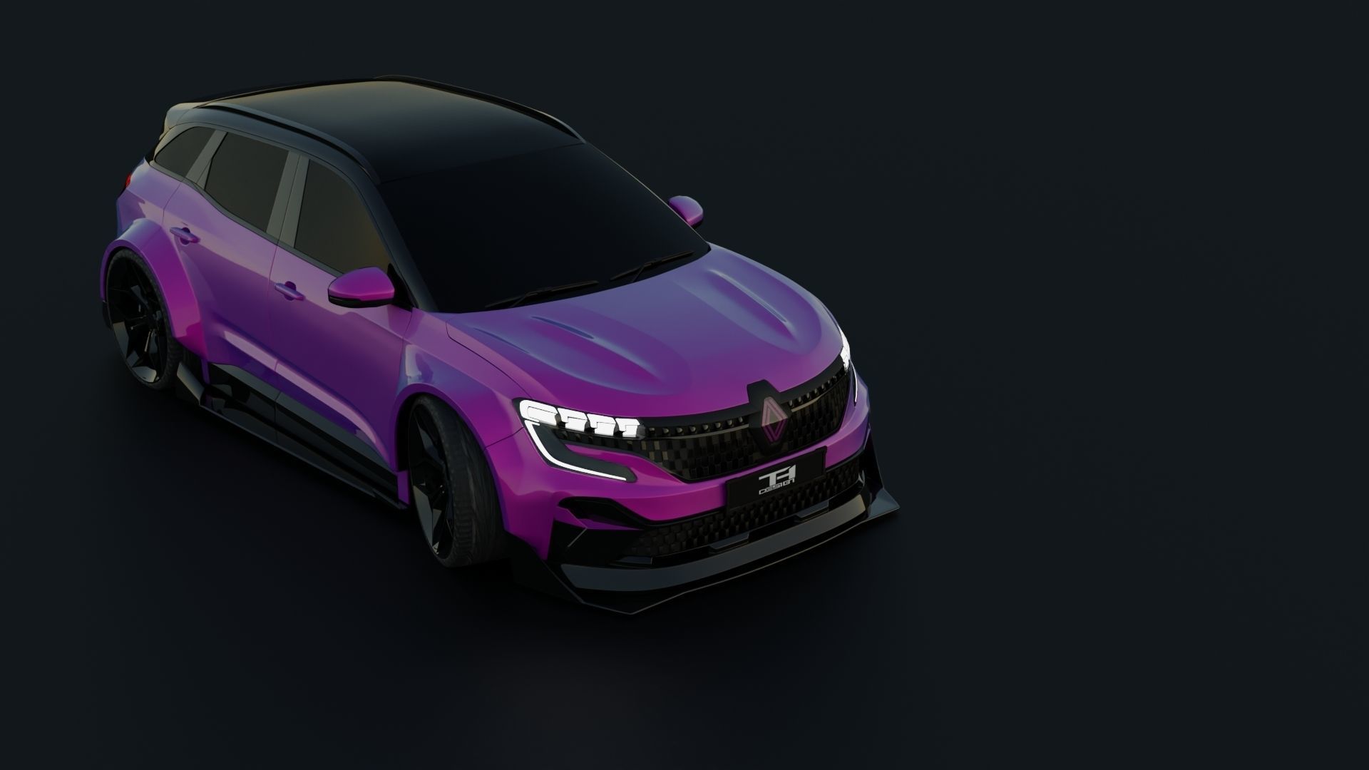 Renault Austral Tuned  Rigged  Low-poly 3D model_4