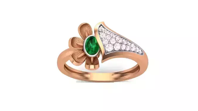 Flower Light Wt Ring 3dm stl obj mtl gltf glb render details 3D print model