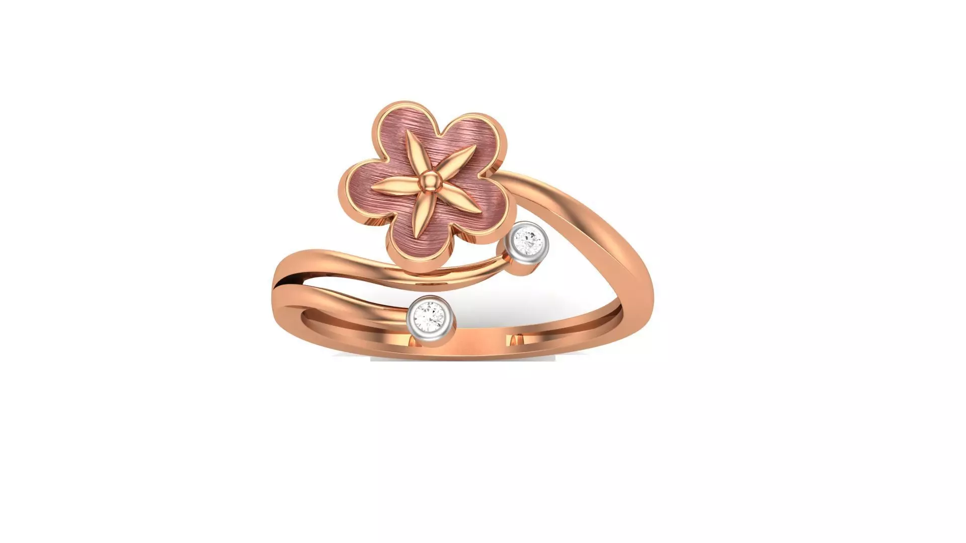 Flower Light Wt Ring 3dm stl obj mtl gltf glb render details 3D print model_0