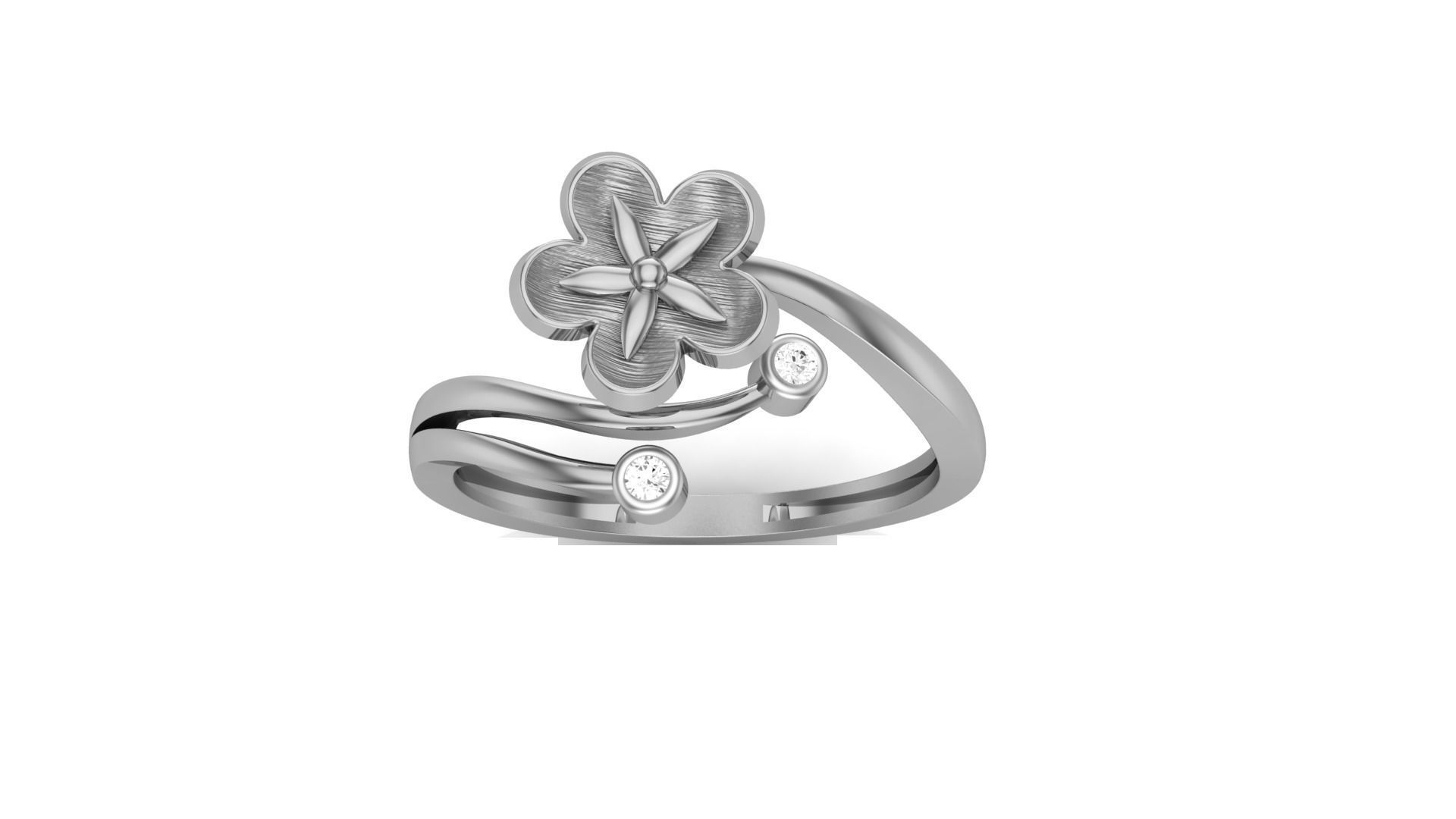 Flower Light Wt Ring 3dm stl obj mtl gltf glb render details 3D print model_8