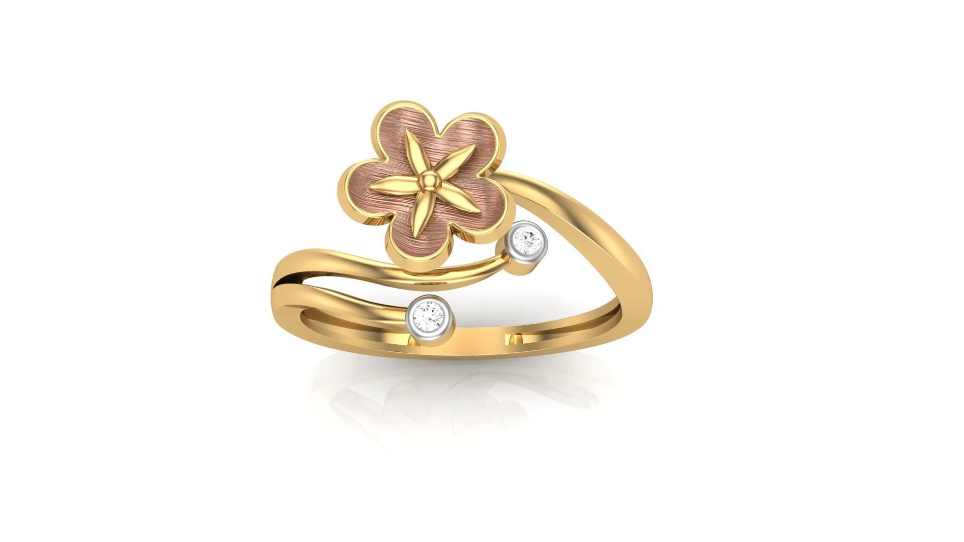 Flower Light Wt Ring 3dm stl obj mtl gltf glb render details 3D print model_3