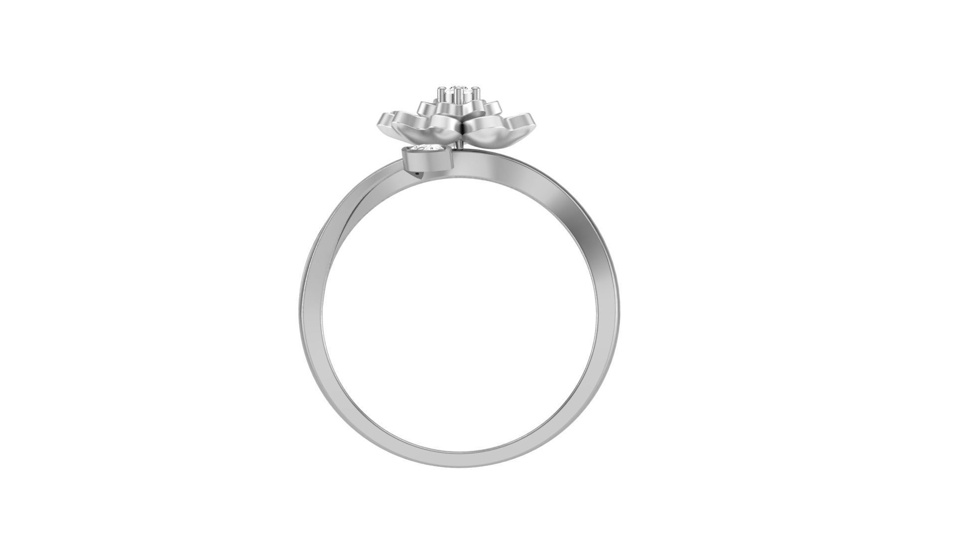 Flower Light Wt Ring 3dm stl obj mtl gltf glb render details 3D print model_9