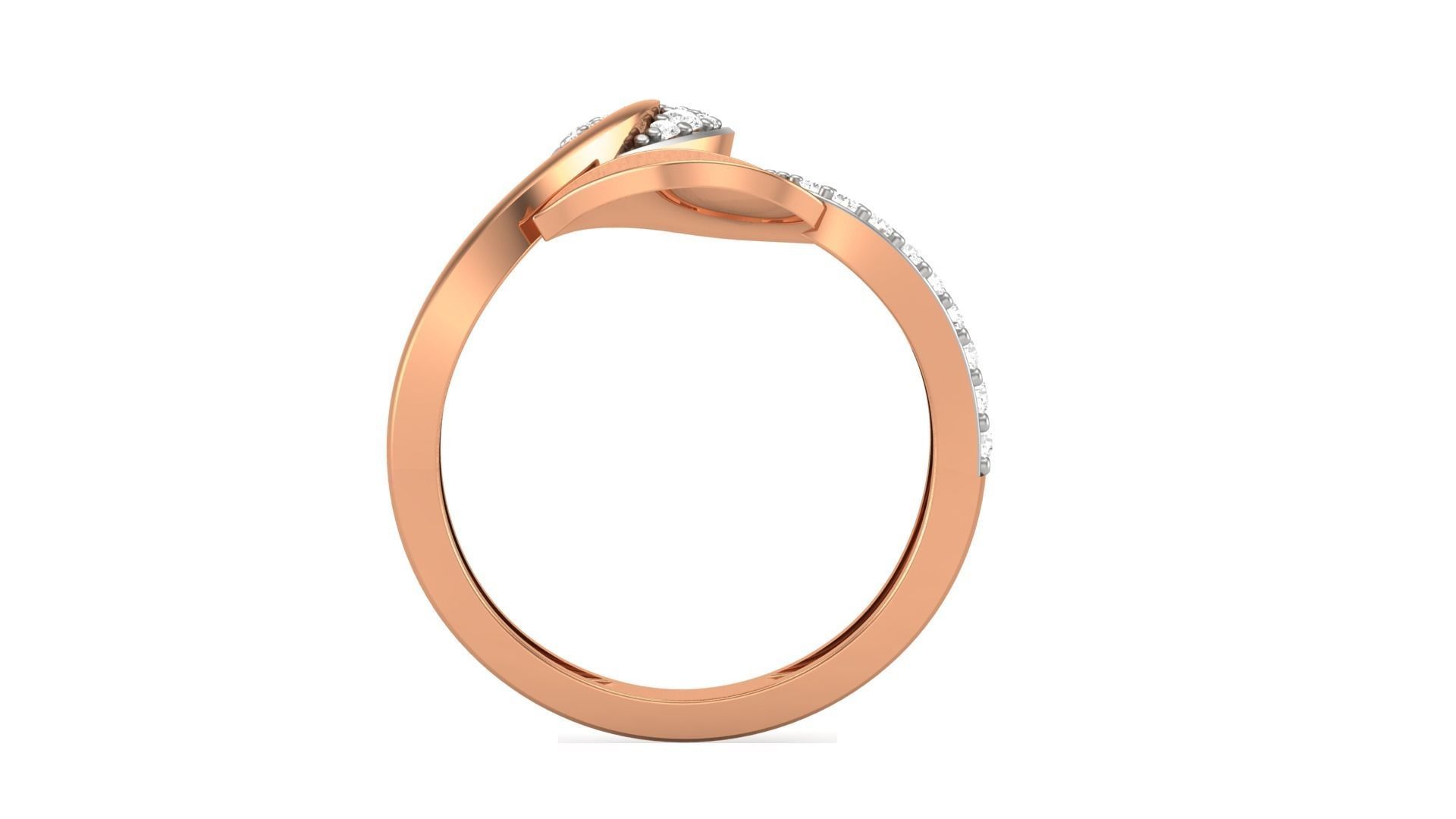 Leaves Light Wt Ring 3dm stl obj mtl gltf glb render details 3D print model_6