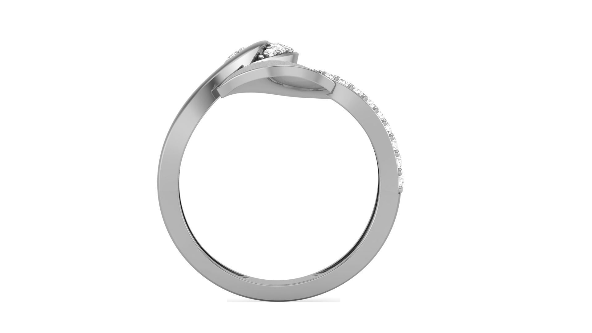 Leaves Light Wt Ring 3dm stl obj mtl gltf glb render details 3D print model_9