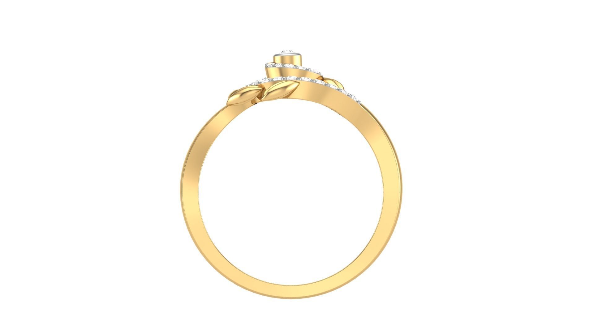 Flower Light Wt Ring 3dm stl obj mtl gltf glb render details 3D print model_4