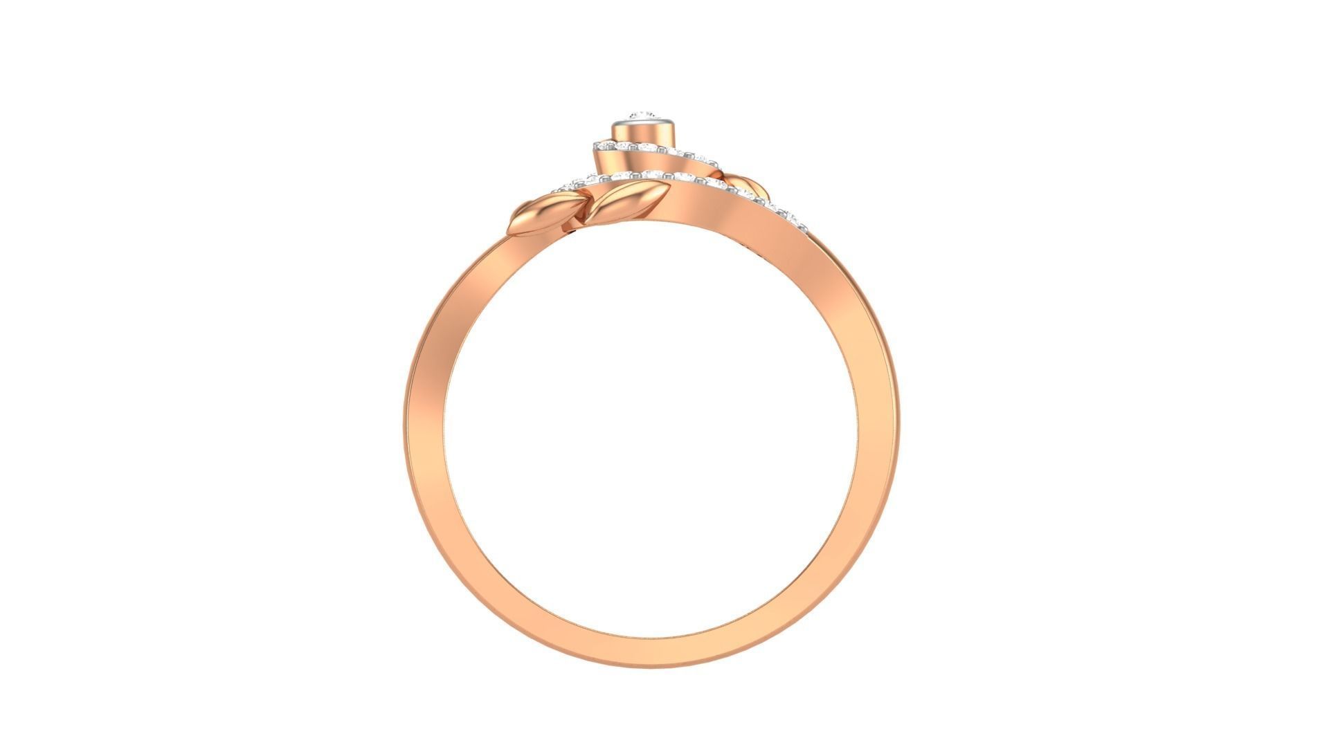 Flower Light Wt Ring 3dm stl obj mtl gltf glb render details 3D print model_6