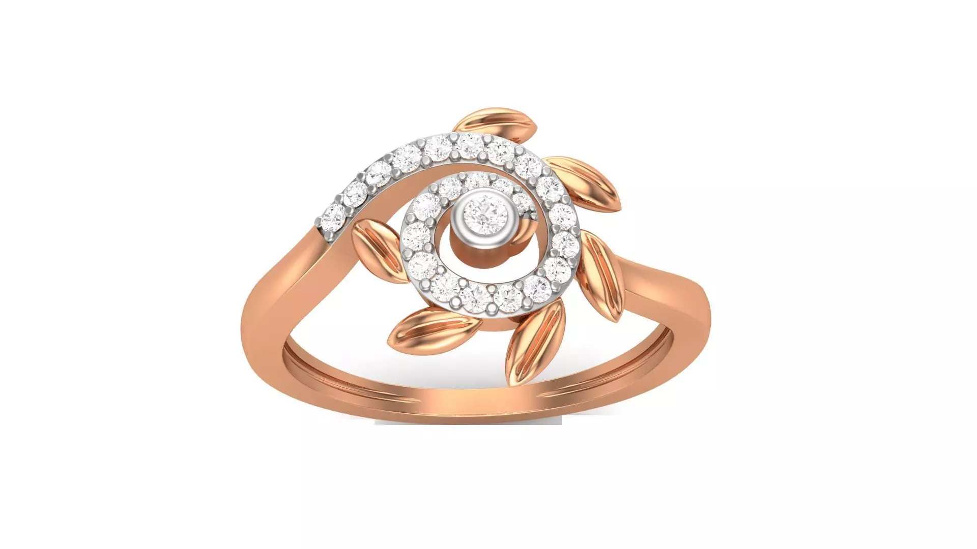 Flower Light Wt Ring 3dm stl obj mtl gltf glb render details 3D print model_0