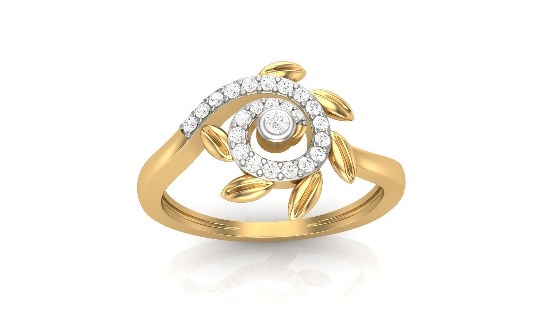 Flower Light Wt Ring 3dm stl obj mtl gltf glb render details 3D print model_3