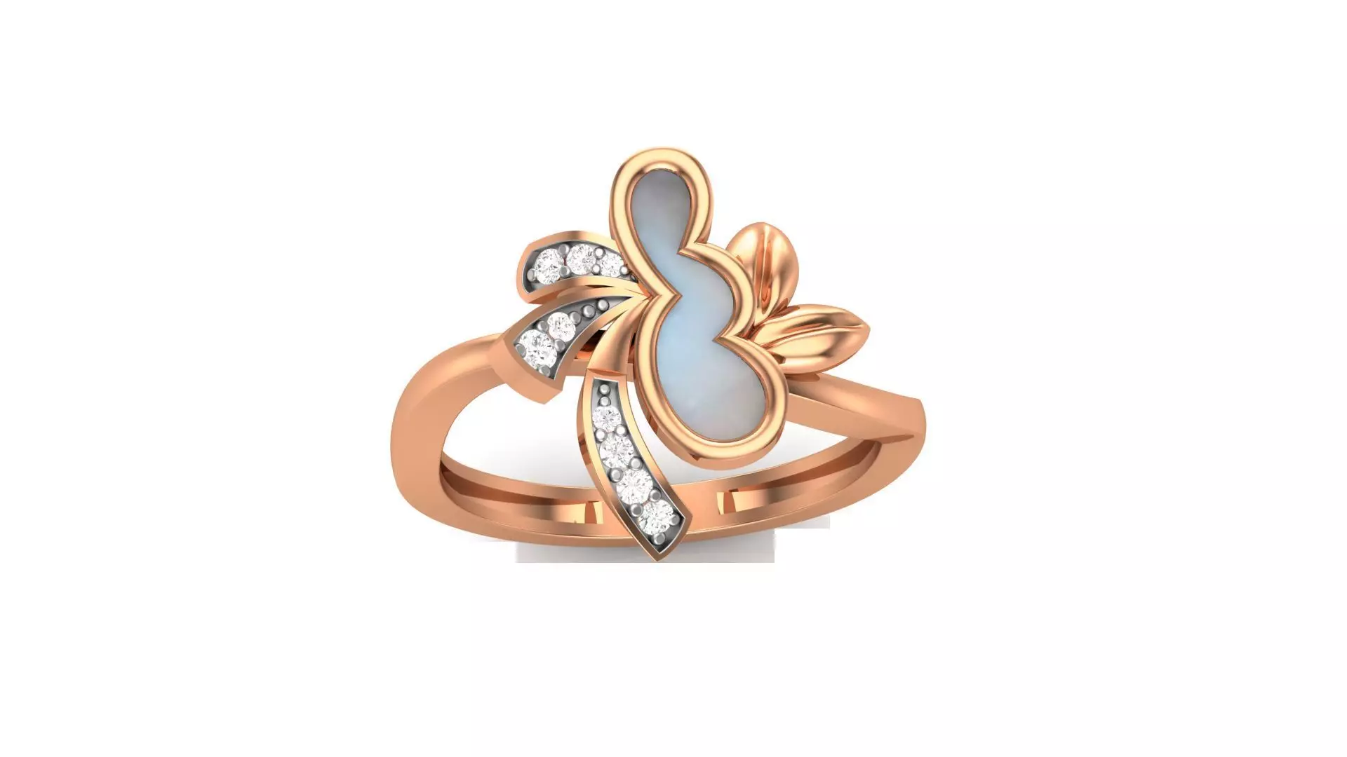 Flower Light Wt Ring 3dm stl obj mtl gltf glb render details 3D print model_0