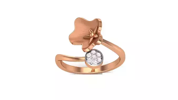 Flower Light Wt Ring 3dm stl obj mtl gltf glb render details 3D print model