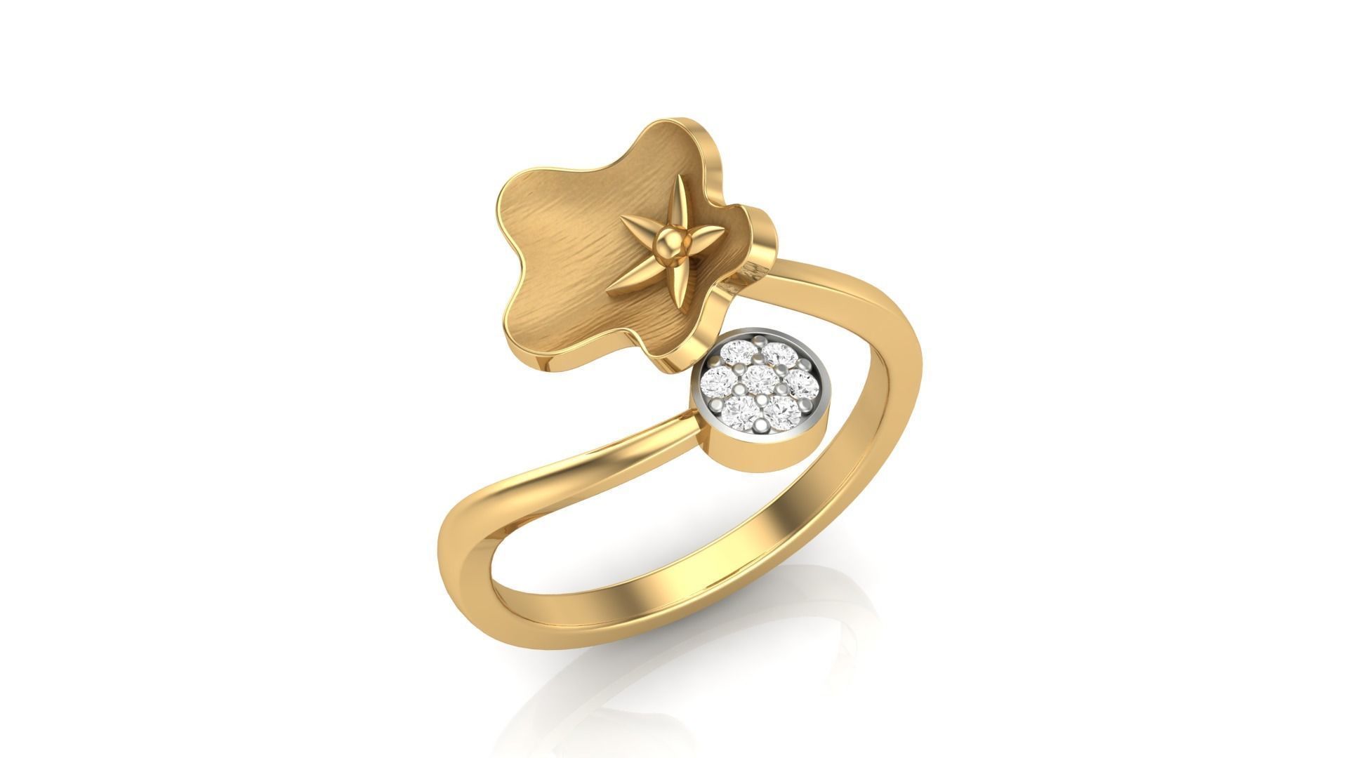 Flower Light Wt Ring 3dm stl obj mtl gltf glb render details 3D print model_2