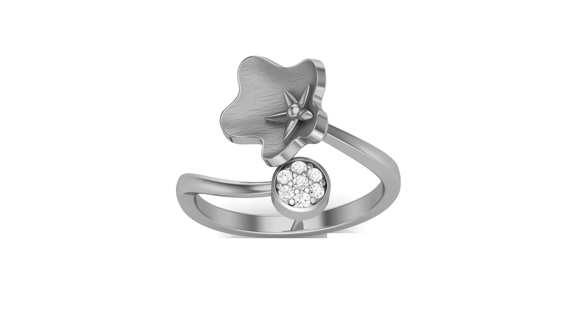 Flower Light Wt Ring 3dm stl obj mtl gltf glb render details 3D print model_8