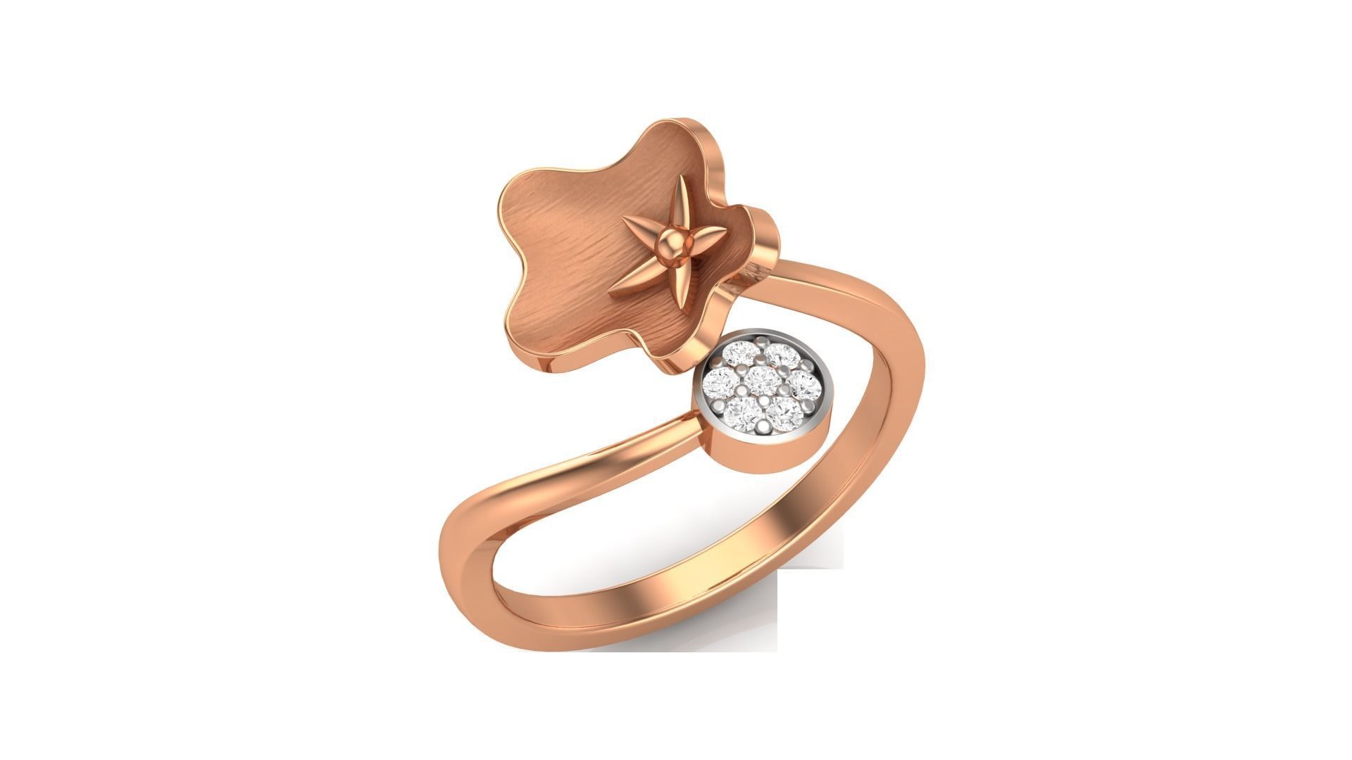 Flower Light Wt Ring 3dm stl obj mtl gltf glb render details 3D print model_5