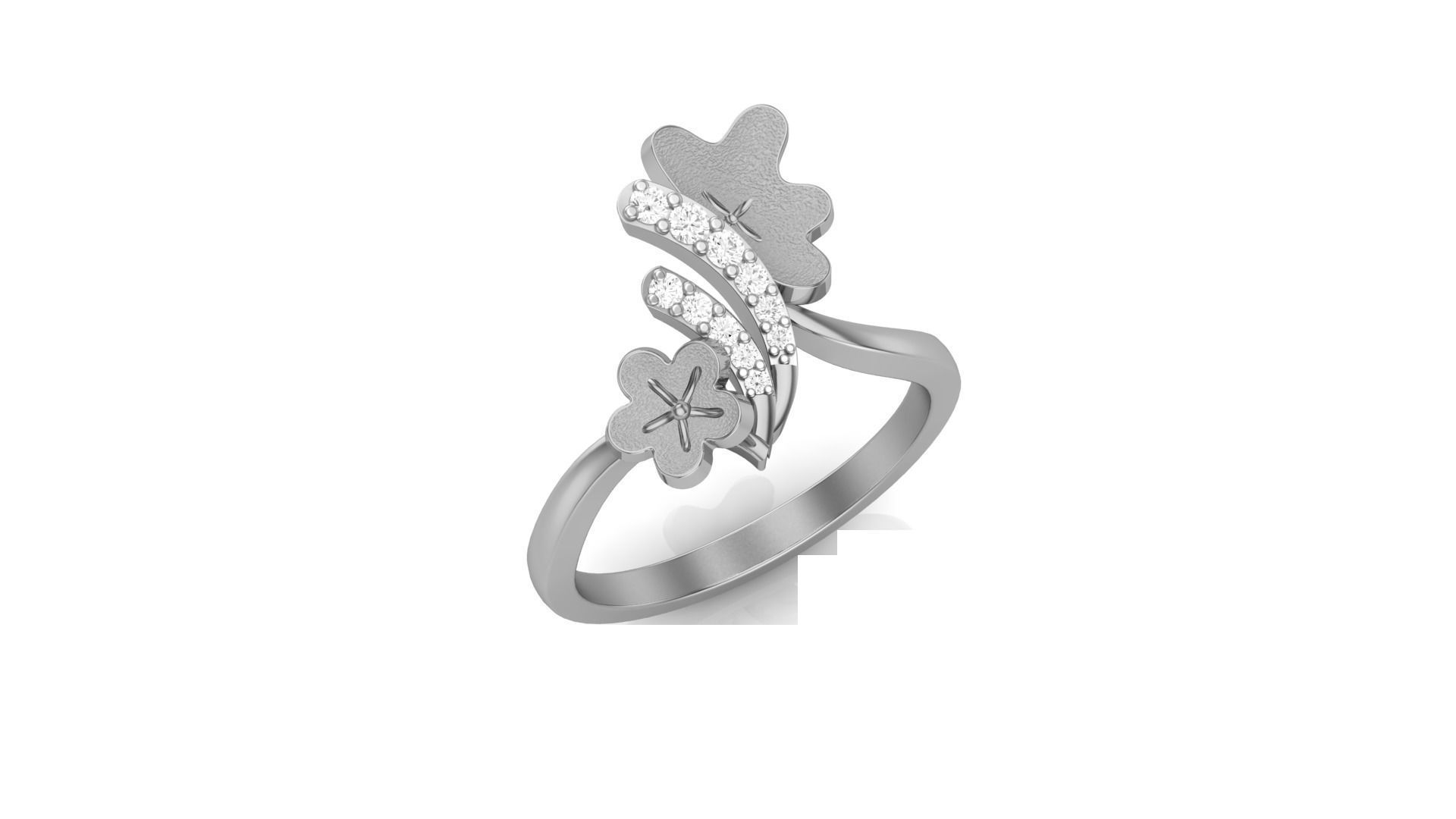 Bi Flower Light Wt Ring 3dm stl obj mtl gltf glb render details 3D print model_7