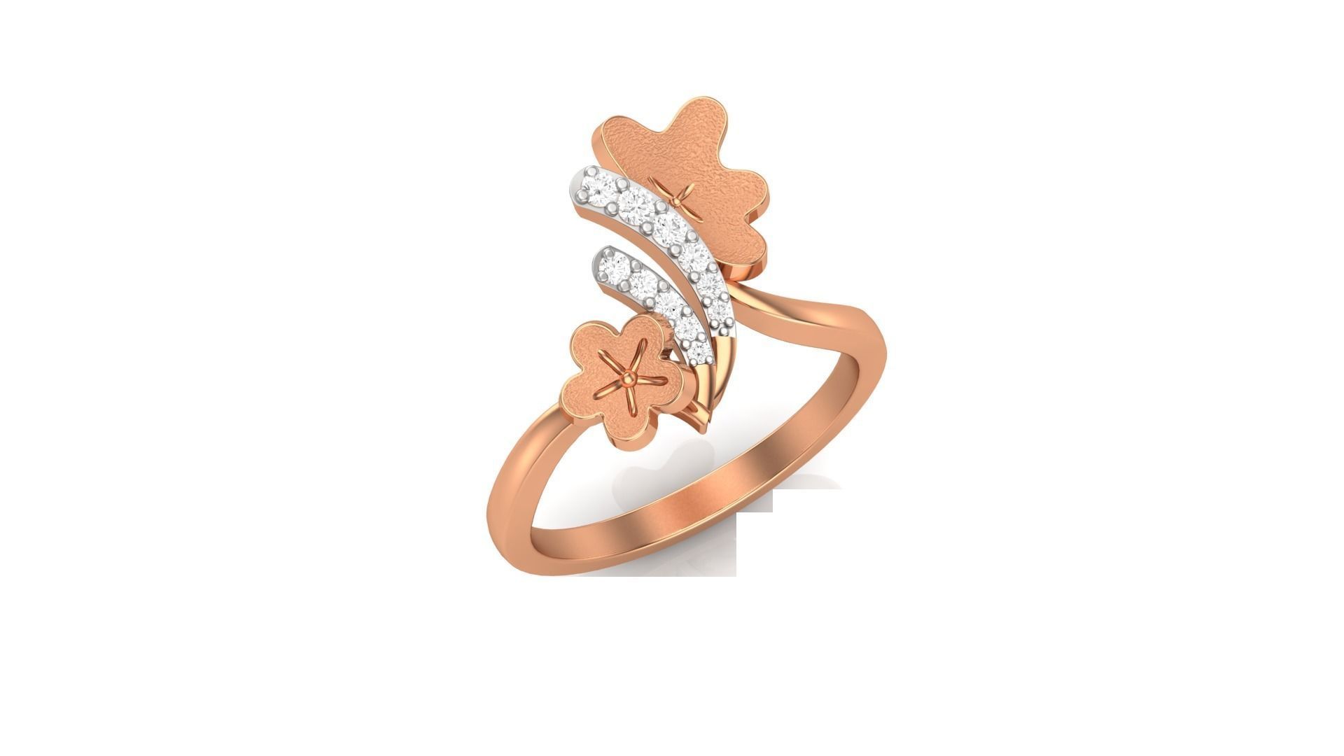 Bi Flower Light Wt Ring 3dm stl obj mtl gltf glb render details 3D print model_5